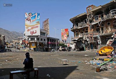 Le carrefour de Hawdh al-Ashraf (août 2016) 